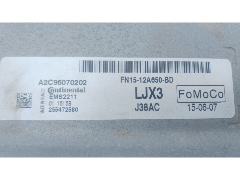 Recambio de centralita motor uce para ford ecosport 1.5 ti referencia OEM IAM FN1512A650BD A2C96070202 