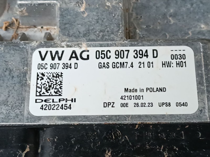 Recambio de centralita motor uce para skoda scala (nw1) 1.0 tsi referencia OEM IAM 05C906394D 42022454 