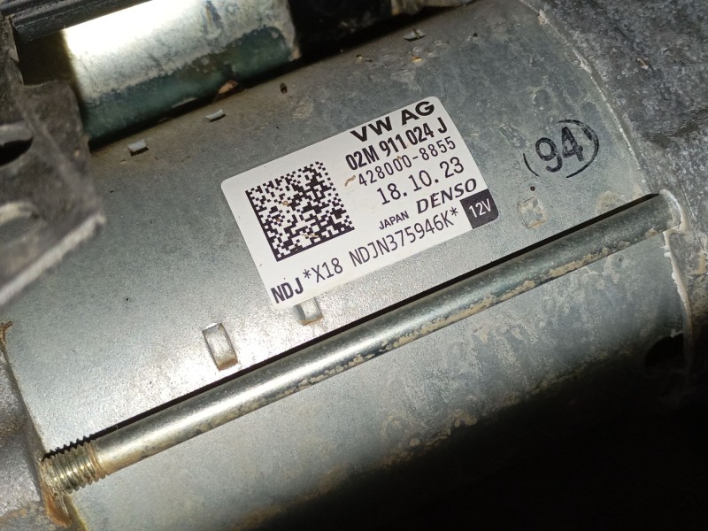 Recambio de motor arranque para skoda kamiq (nw4) 1.0 tsi referencia OEM IAM 02M911024J  