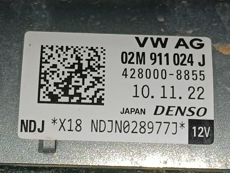 Recambio de motor arranque para skoda scala (nw1) 1.0 tsi referencia OEM IAM 02M911024J  