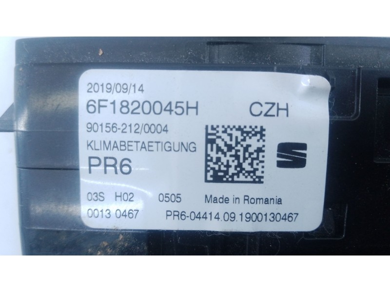 Recambio de mando calefaccion / aire acondicionado para seat ibiza v (kj1, kjg) 1.0 mpi referencia OEM IAM   