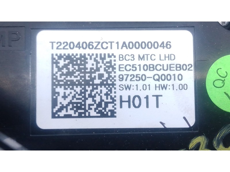 Recambio de mando calefaccion / aire acondicionado para hyundai i20 iii (bc3, bi3) 1.0 t-gdi referencia OEM IAM   