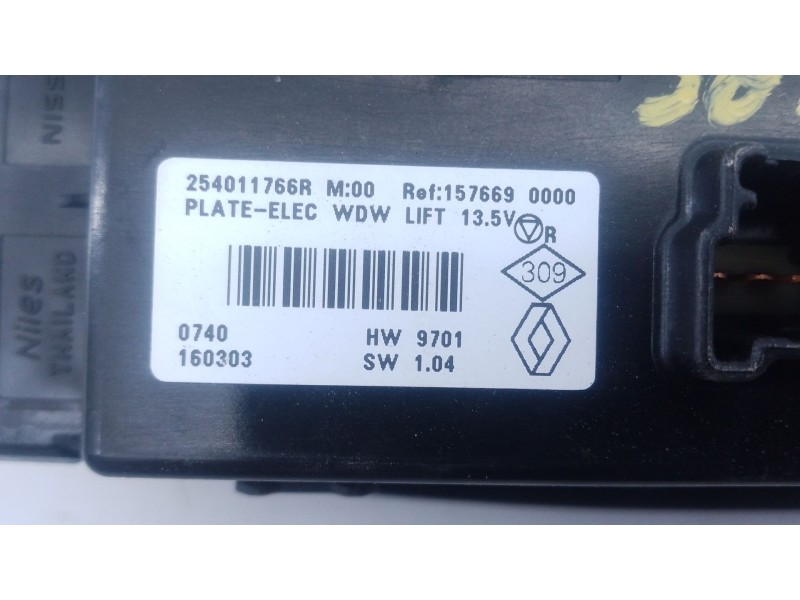 Recambio de mando elevalunas delantero izquierdo para renault kadjar (ha_, hl_) 1.6 dci 130 referencia OEM IAM   