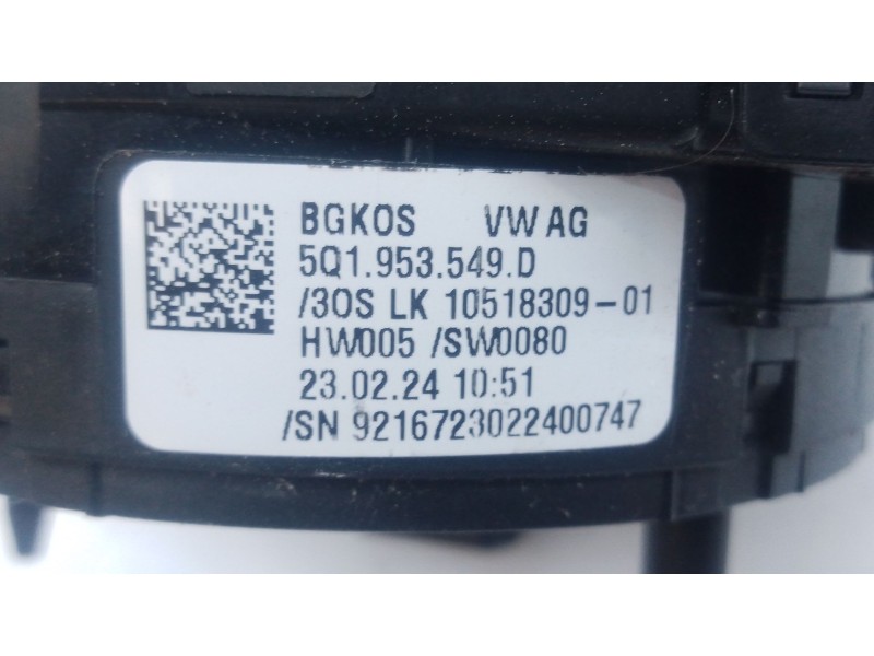 Recambio de anillo airbag para audi q2 (gab, gag) 30 tdi referencia OEM IAM 5Q1953549D  