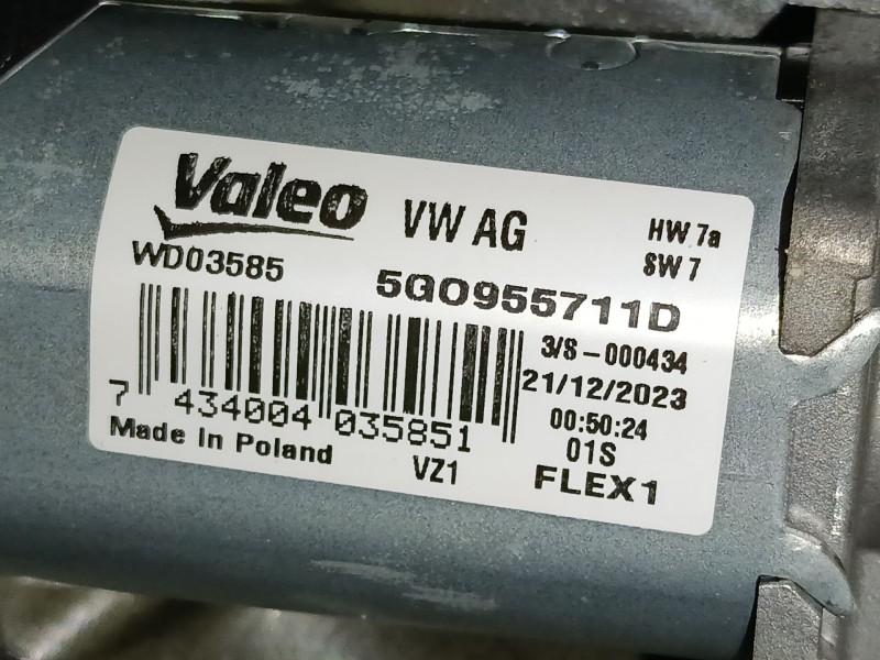 Recambio de motor limpia trasero para skoda kamiq (nw4) 1.0 tsi referencia OEM IAM 5Q0955711D  