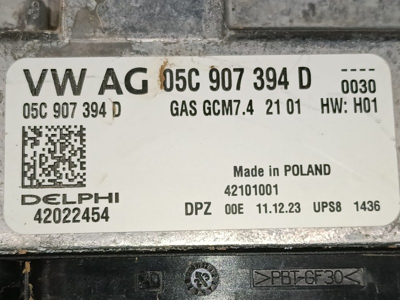 Recambio de centralita motor uce para skoda kamiq (nw4) 1.0 tsi referencia OEM IAM   