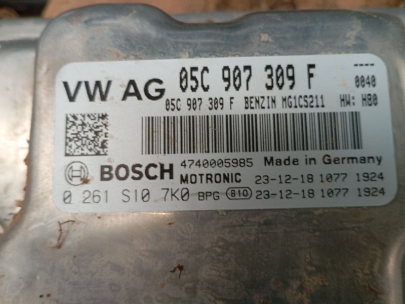 Recambio de centralita motor uce para skoda kamiq (nw4) 1.0 tsi referencia OEM IAM 05C907309F 0261S107K0 