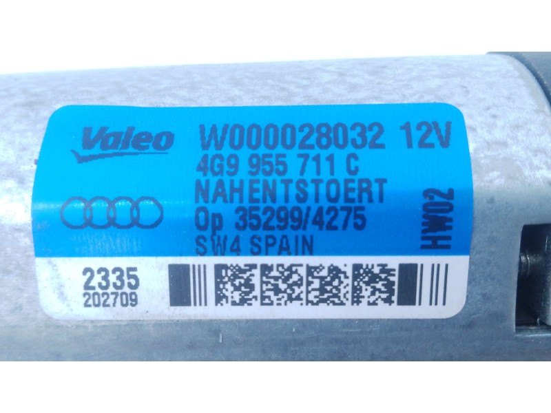 Recambio de motor limpia trasero para audi a1 sportback (8xa, 8xf) 1.0 tfsi referencia OEM IAM 4G9955711C  