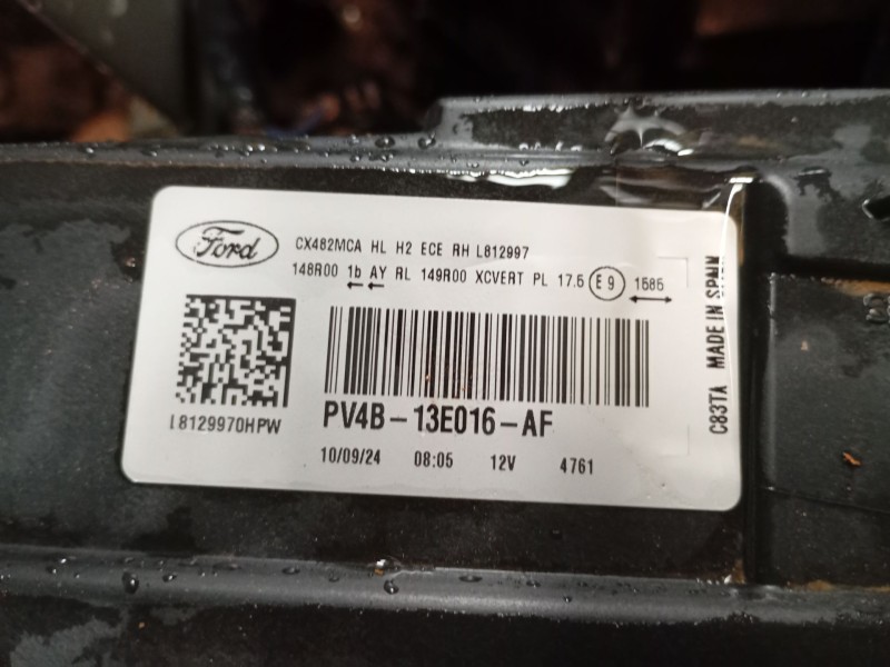 Recambio de faro derecho xenon para ford kuga iii (dfk) 2.5 duratec plug-in-hybrid referencia OEM IAM PV4B13E016AF  