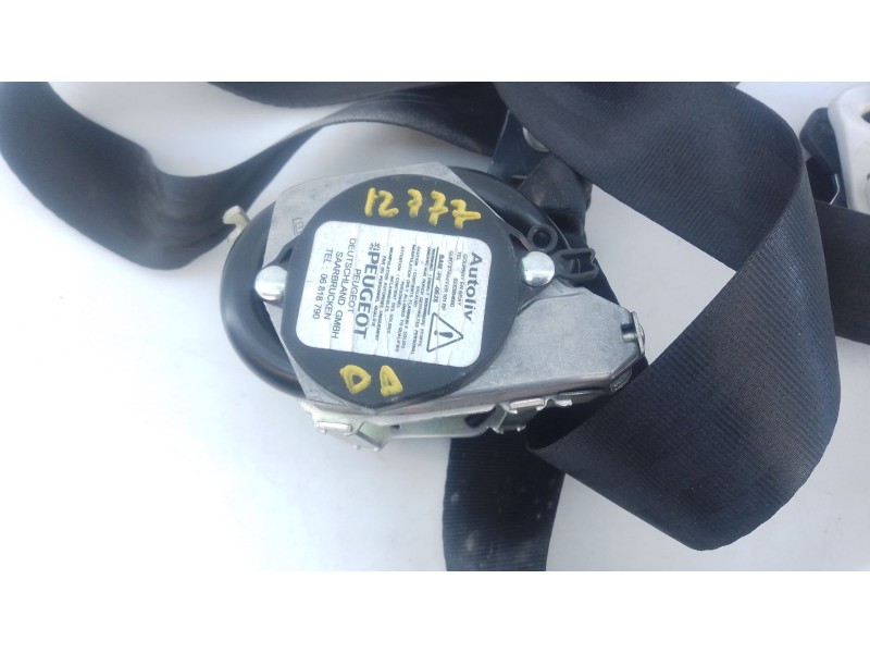 Recambio de cinturon seguridad delantero derecho para peugeot 208 active referencia OEM IAM   