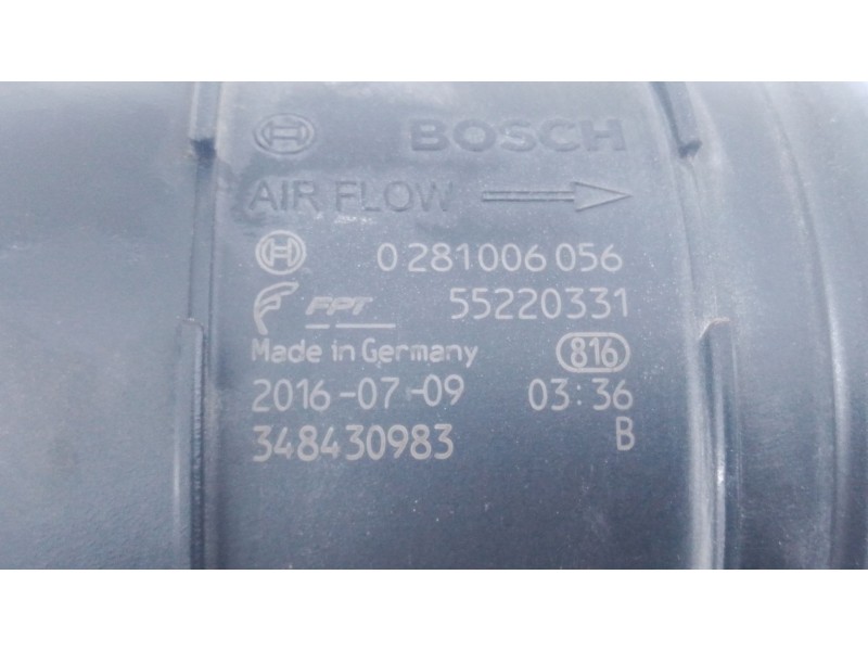 Recambio de caudalimetro para iveco daily vi caja/chasis 33s13, 35s13, 35c13 referencia OEM IAM 55220331 0281006056 