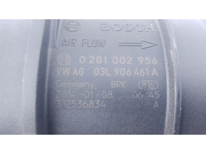 Recambio de caudalimetro para volkswagen tiguan (5n_) 2.0 tdi referencia OEM IAM 03L906461A 0281002956 