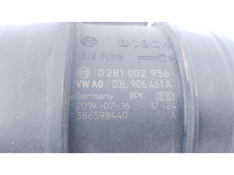 Recambio de caudalimetro para volkswagen crafter furgoneta (sy_, sx_) 2.0 tdi referencia OEM IAM 03L906461A 0281002956 