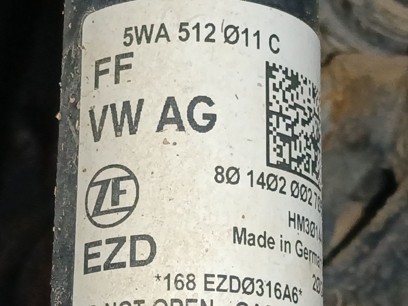 Recambio de amortiguador trasero derecho para audi a3 sportback (8ya, 8yf) 35 tdi referencia OEM IAM 5WA512011C  