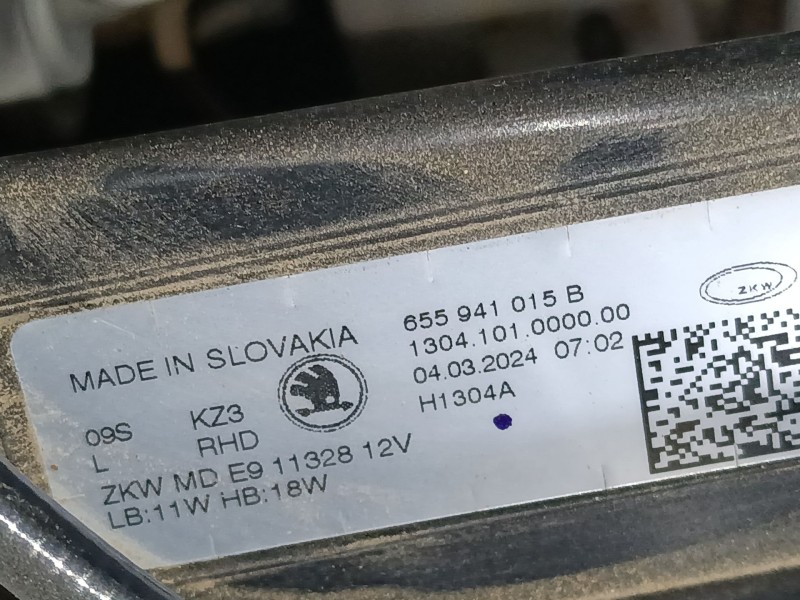 Recambio de faro izquierdo xenon para skoda kamiq (nw4) 1.0 tsi referencia OEM IAM 655941015B  