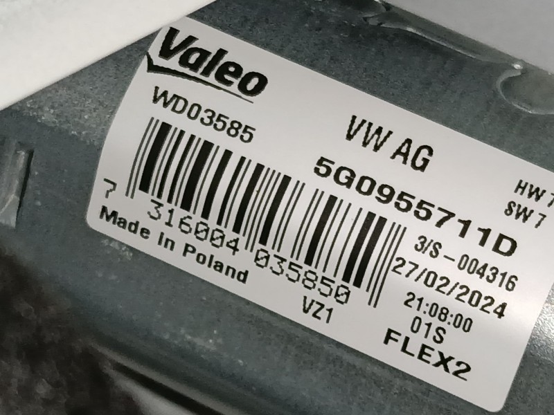 Recambio de motor limpia trasero para skoda kamiq (nw4) 1.0 tsi referencia OEM IAM   