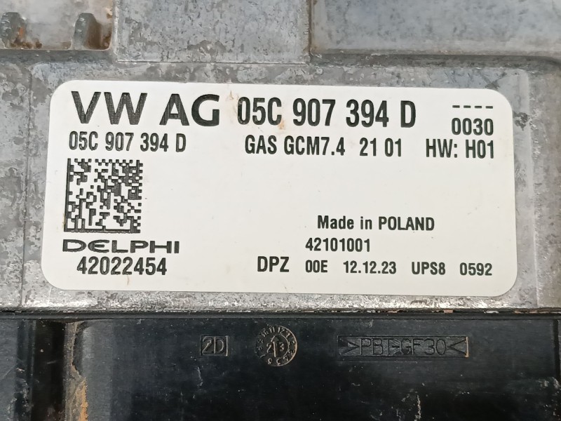 Recambio de centralita motor uce para skoda kamiq (nw4) 1.0 tsi referencia OEM IAM 05C907394D 42022454 