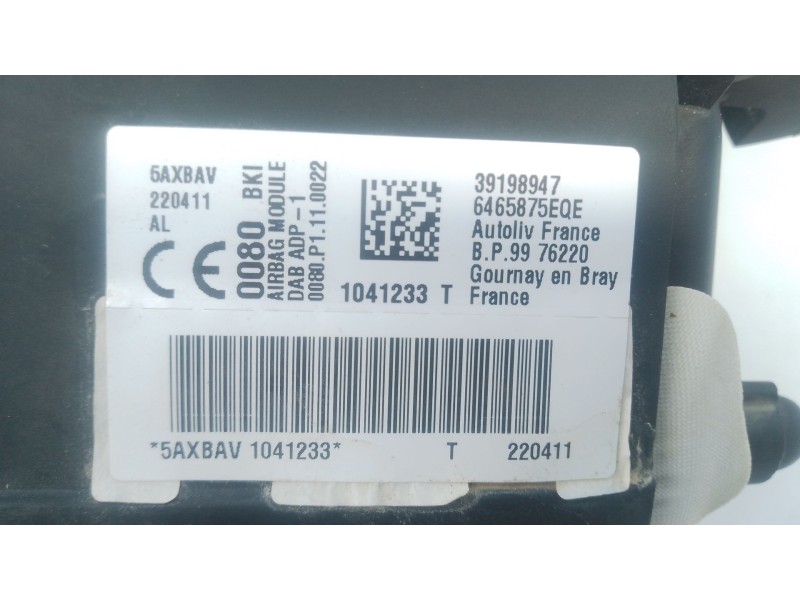 Recambio de airbag delantero izquierdo para opel corsa f (p2jo) 1.2 (68) referencia OEM IAM   