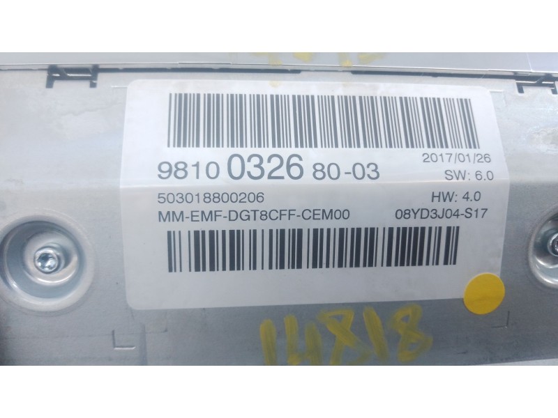 Recambio de sistema navegacion gps para peugeot 3008 ii suv (mc_, mr_, mj_, m4_) 1.2 thp/ puretech 130 (mrhnsm, mrhnsu, mrhnsj, 