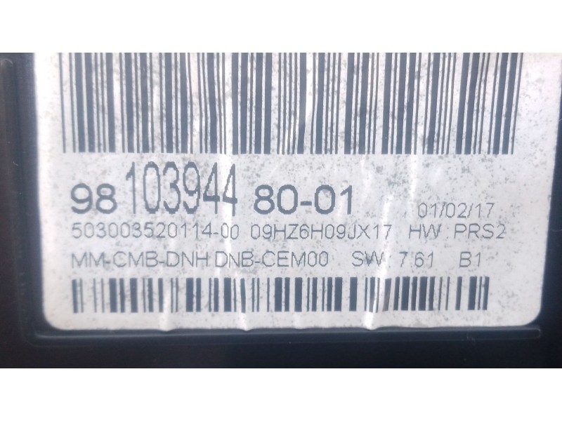 Recambio de cuadro instrumentos para peugeot 3008 ii suv (mc_, mr_, mj_, m4_) 1.2 thp/ puretech 130 (mrhnsm, mrhnsu, mrhnsj, mrh