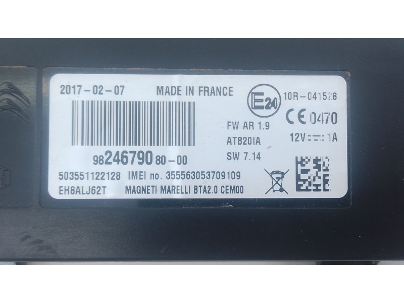 Recambio de modulo encendido para peugeot 3008 ii suv (mc_, mr_, mj_, m4_) 1.2 thp/ puretech 130 (mrhnsm, mrhnsu, mrhnsj, mrhnyw