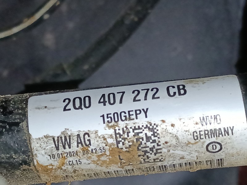 Recambio de transmision delantera derecha para skoda kamiq (nw4) 1.0 tsi referencia OEM IAM 2Q0407272CB  