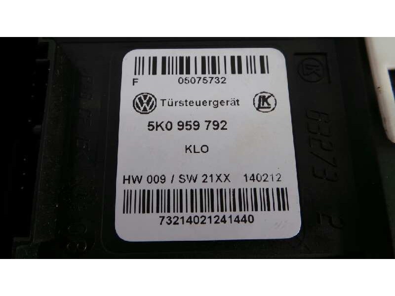 Recambio de motor elevalunas delantero derecho para volkswagen golf vi (5k1) advance referencia OEM IAM 5K0959792  E1-B6-10-2
