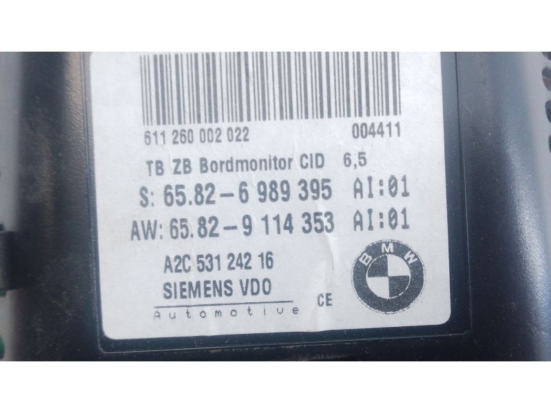 Recambio de pantalla multifuncion para bmw serie 5 berlina (e60) 520d referencia OEM IAM   