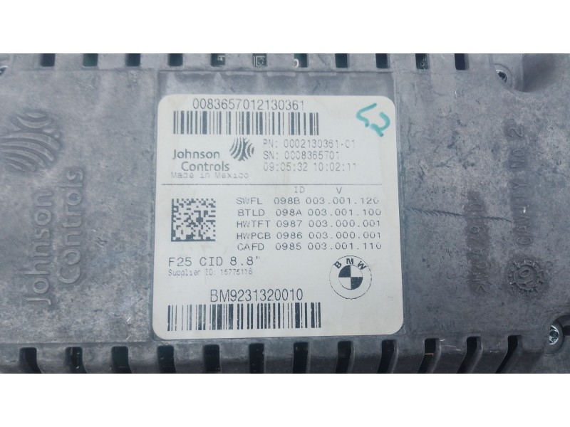 Recambio de sistema navegacion gps para bmw serie 5 lim. (f10) 520d referencia OEM IAM   