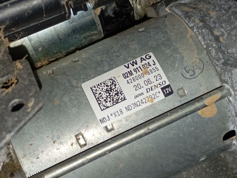 Recambio de motor arranque para skoda fabia iv (pj3) 1.0 tsi referencia OEM IAM 02M911024J  