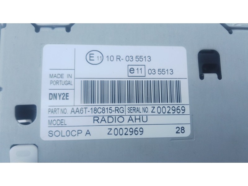 Recambio de sistema audio / radio cd para ford fiesta (cb1) trend referencia OEM IAM   