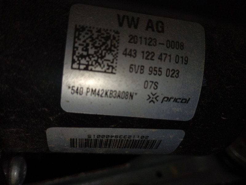 Recambio de motor limpia delantero para skoda fabia iv (pj3) 1.0 tsi referencia OEM IAM 6VB955023  