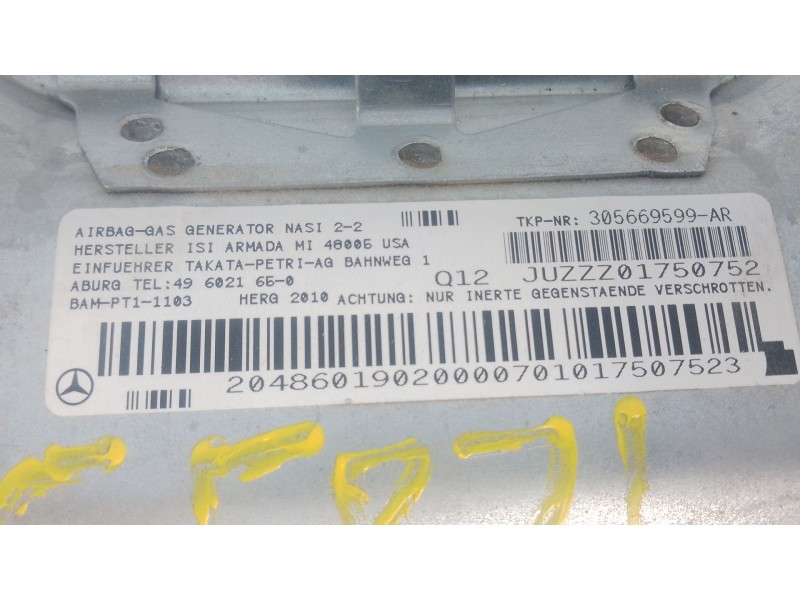 Recambio de airbag delantero izquierdo para mercedes-benz clase c (w204) lim. c 200 cdi referencia OEM IAM   