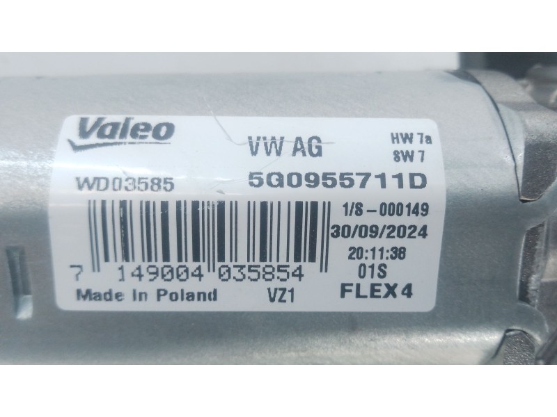 Recambio de motor limpia trasero para skoda kamiq (nw4) 1.5 tsi referencia OEM IAM 5G0955711D  