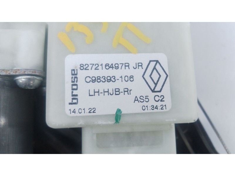 Recambio de elevalunas trasero izquierdo para renault captur ii (hf_) e-tech 160 referencia OEM IAM   