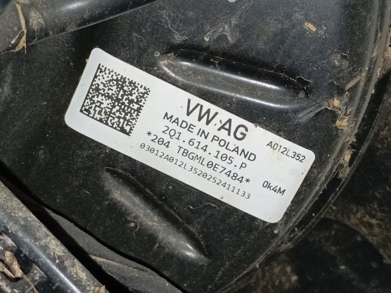 Recambio de servofreno para volkswagen polo vi (aw1, bz1, ae1) 1.0 tsi referencia OEM IAM 2Q1614105P  