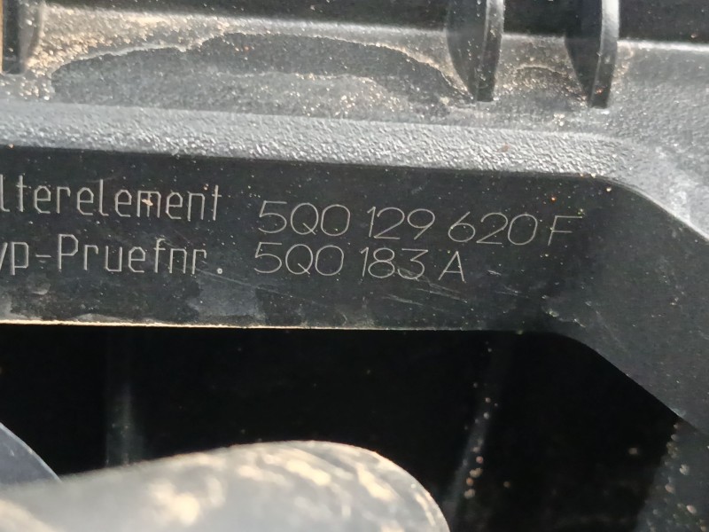 Recambio de filtro aire para volkswagen polo vi (aw1, bz1, ae1) 1.0 tsi referencia OEM IAM 5Q0129620F  