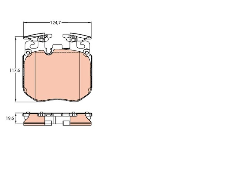 Recambio de juego pastillas de frenos para bmw serie 3 touring (g21) referencia OEM IAM GDB2147 NUEVO T1-1-B6-2