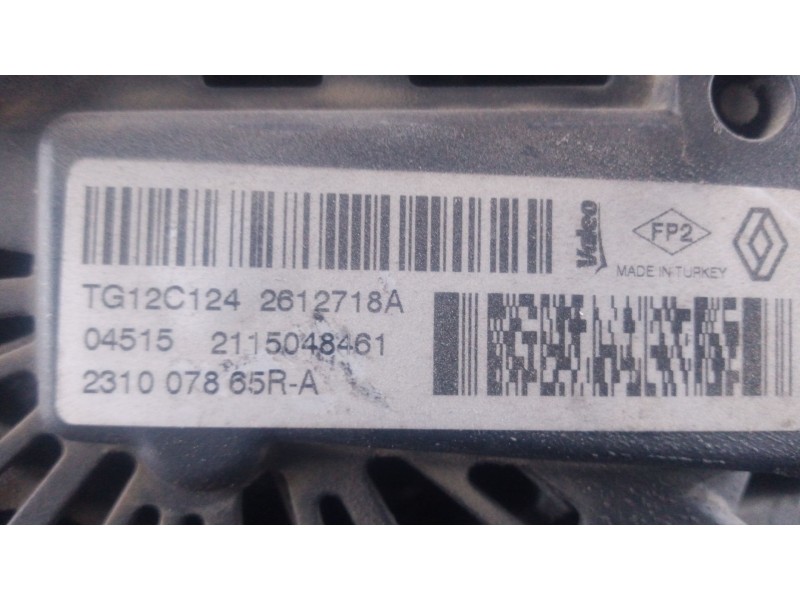 Recambio de alternador para renault clio iv (bh_) 1.5 dci 75 referencia OEM IAM   