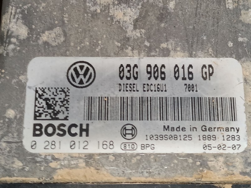Recambio de centralita motor uce para volkswagen caddy iii furgoneta/monovolumen (2ka, 2kh, 2ca, 2ch) 2.0 sdi referencia OEM IAM