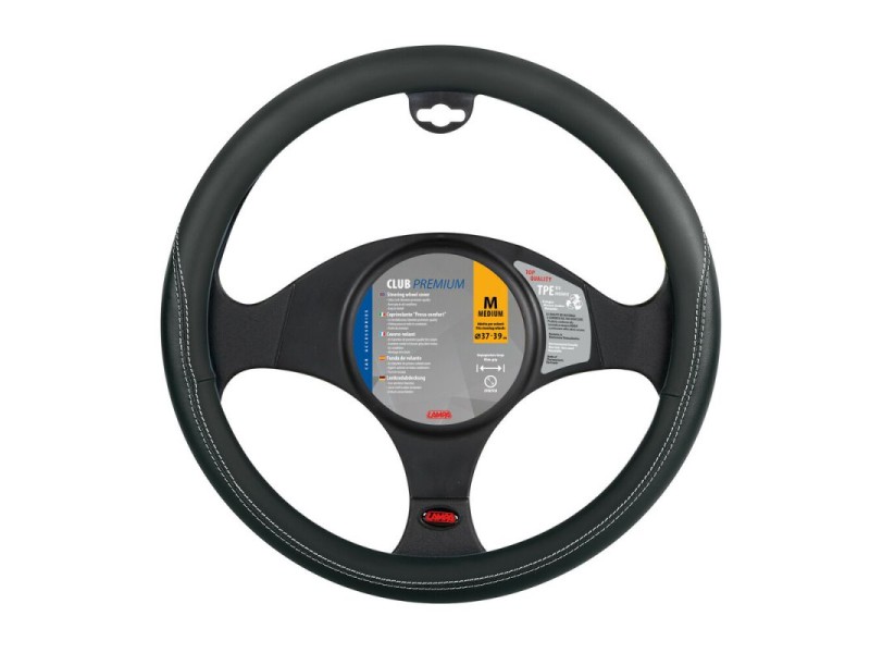 Recambio de accesorios auto para universal funda volante funda volante club premium negro negro 37-39 cm talla m referencia OEM 