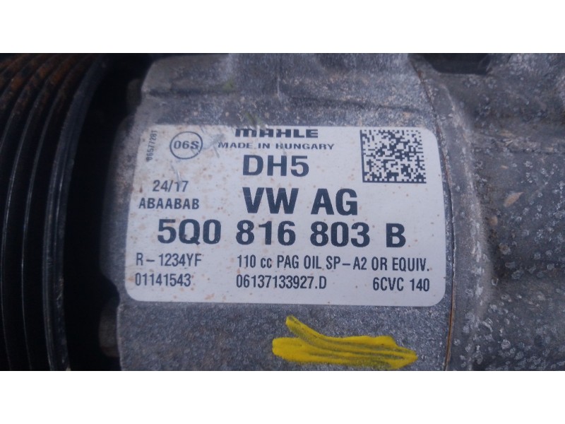 Recambio de compresor aire acondicionado para volkswagen touran (5t1) 2.0 tdi referencia OEM IAM 5Q0816803B  