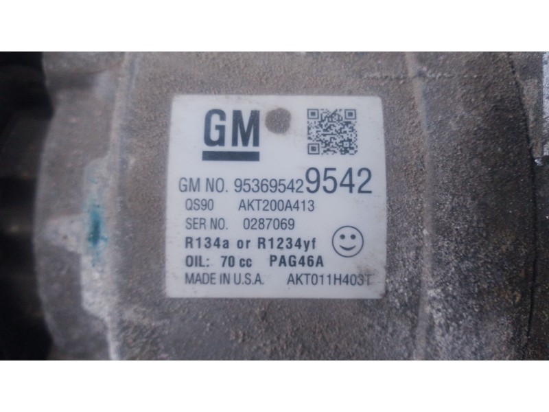 Recambio de compresor aire acondicionado para opel mokka edition ecoflex referencia OEM IAM   