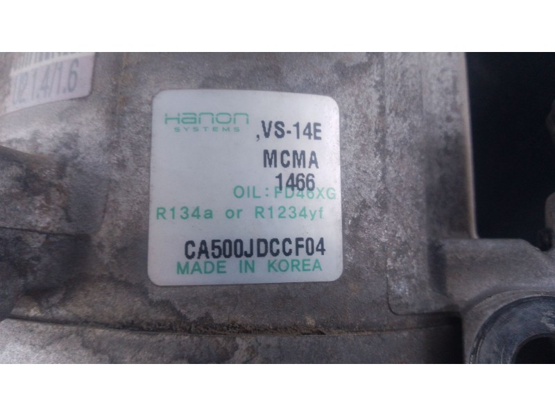 Recambio de compresor aire acondicionado para kia cee´d drive referencia OEM IAM   
