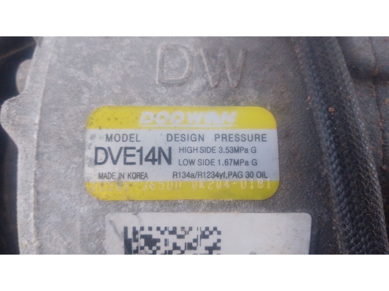 Recambio de compresor aire acondicionado para hyundai kona (os, ose, osi) 1.0 t-gdi referencia OEM IAM   