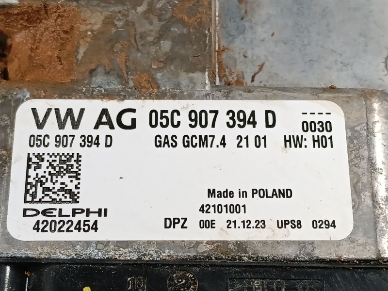 Recambio de centralita motor uce para audi a1 sportback (gba) 30 tfsi referencia OEM IAM 05C907394D 42022454 