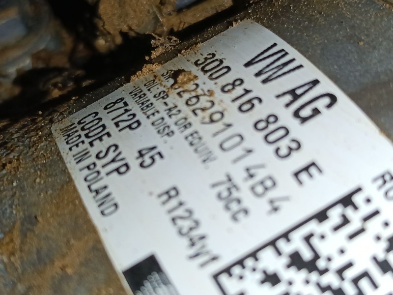 Recambio de compresor aire acondicionado para audi a1 sportback (gba) 30 tfsi referencia OEM IAM 3Q0816803E  