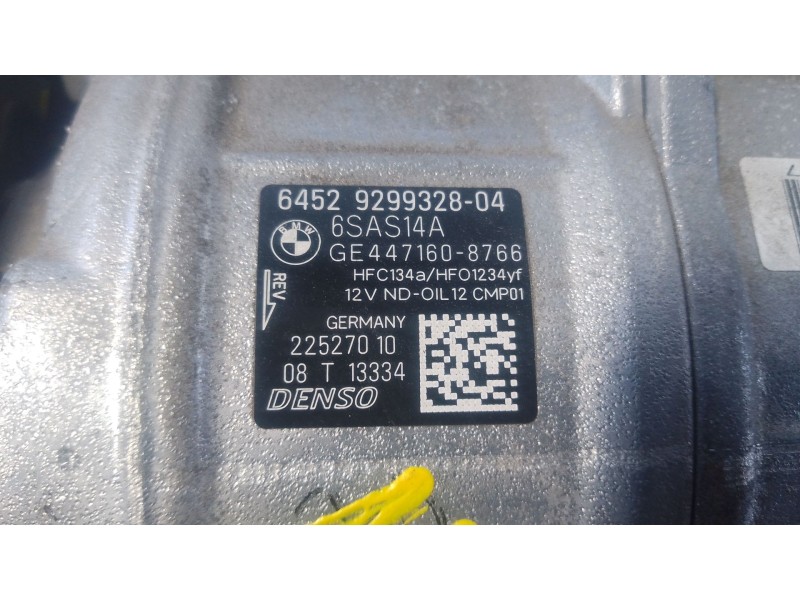 Recambio de compresor aire acondicionado para bmw 1 (f20) 116 d referencia OEM IAM   