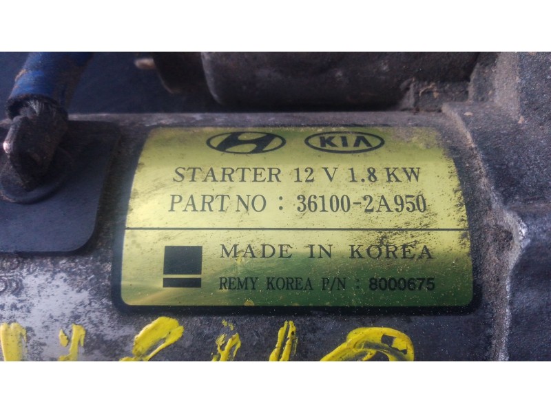 Recambio de motor arranque para kia carens iv 1.7 crdi referencia OEM IAM   