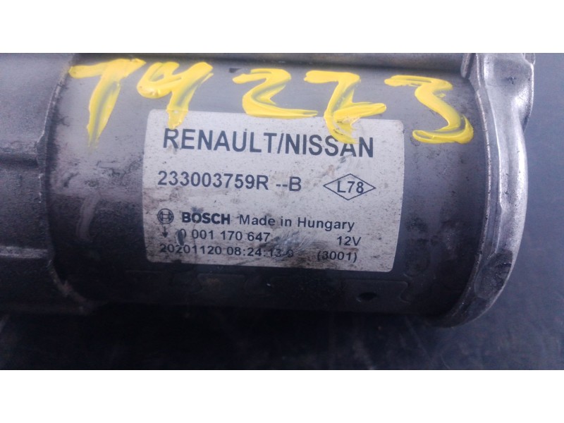 Recambio de motor arranque para renault kadjar (ha_, hl_) 1.5 blue dci 115 referencia OEM IAM   